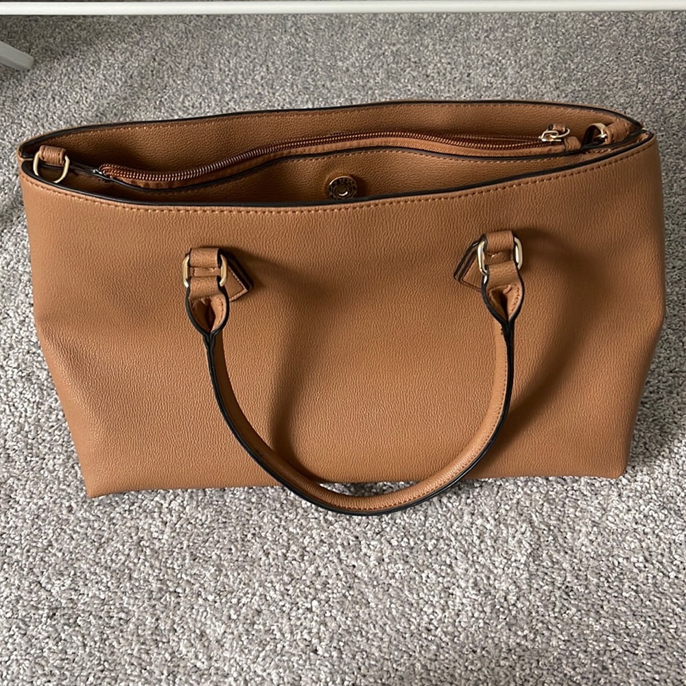 Mathew + Julian Brown Leather Handbag & Coin Purse - Never Used